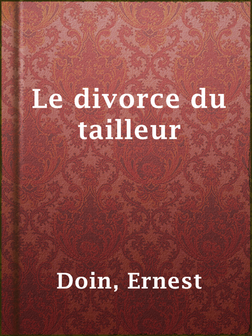 Title details for Le divorce du tailleur by Ernest Doin - Available